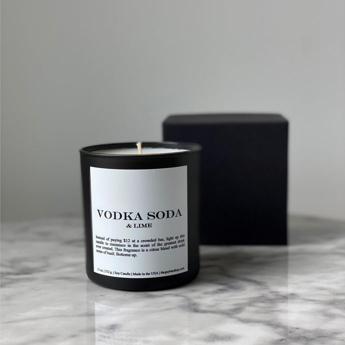 Vodka Soda & Lime Candle - The Gay Bar Shop