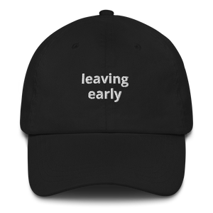 Leaving Early Dad hat - The Gay Bar Shop