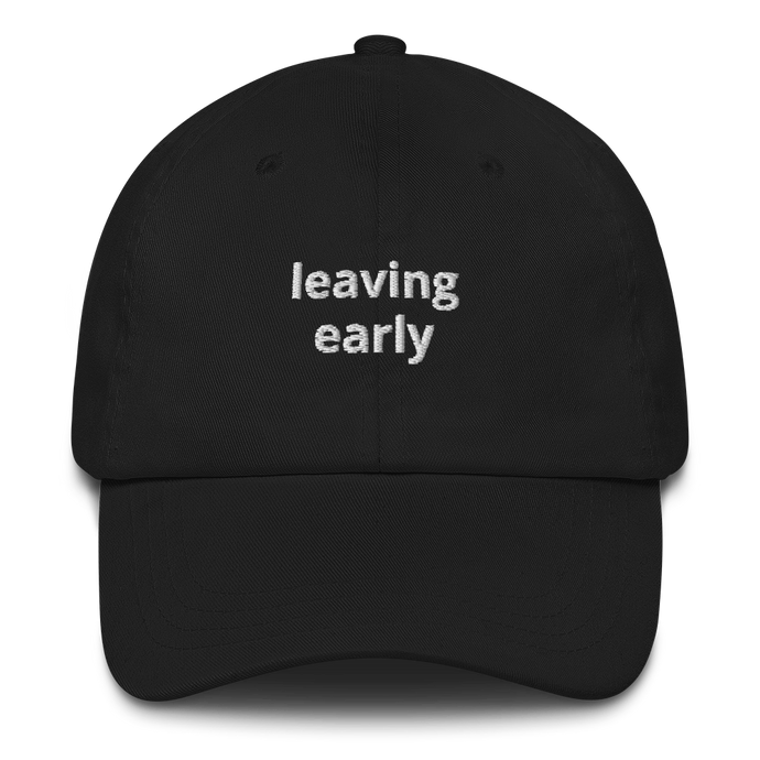 Leaving Early Dad hat - The Gay Bar Shop