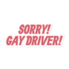 Load image into Gallery viewer, Sorry Gay Driver Sticker

