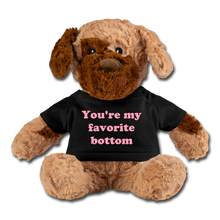 Load image into Gallery viewer, You&#39;re My Favorite Bottom Stuffed Dog - black
