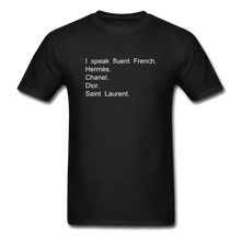 Load image into Gallery viewer, Fluent French Tee - black
