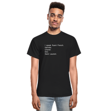 Load image into Gallery viewer, Fluent French Tee - black
