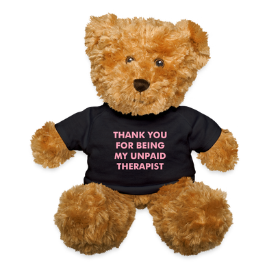 Unpaid Therapist Teddy Bear - black
