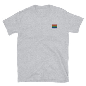 Pride Embroidered Tee - The Gay Bar Shop