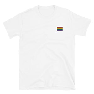 Pride Embroidered Tee - The Gay Bar Shop